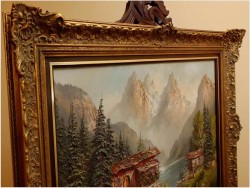 KRAJOBRAZ ALPEJSKI, TECHNIKA SZPACHLOWA - org COLLANDE!