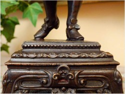 POLECAMY! SYGNOWANY KOMPLET (PARA) LAMP FIGURALNYCH Z FRANCJI!