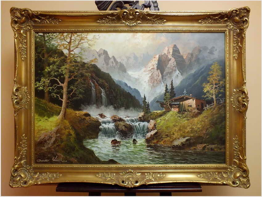 WODOSPADY, IM ÖTZTAL ~GUSTAW WEISS/GUWE (108cmx78cm)