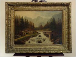 OBRAZ Z OKRESU ROMANTYZMU NIEMIECKIEGO - AUTOR NIEZNANY 1870 ROK