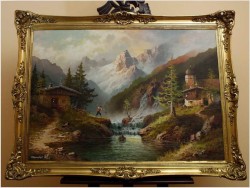 WODOSPADY W PITZTAL Z WĘDKARZEM! - GUSTAW WEISS/GUWE (120cmx90cm)