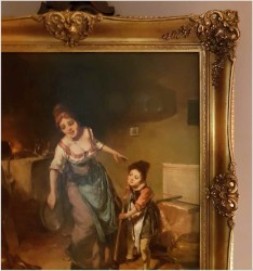 Gosposia z dziewczynką - Dickmeis Gerhard (Heinsberg 1918 - 1978 Jülich)