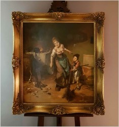 Gosposia z dziewczynką - Dickmeis Gerhard (Heinsberg 1918 - 1978 Jülich)