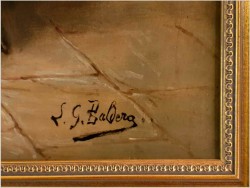 Malarstwo aukcyjne! Scena w tawernie, Muszkieterzy grający w szachy - (Luigi Giorgio Baldero 19th Italy)