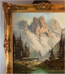 Technika szpachlowa! Latemargruppe - Weisshorn - Herbert Uerpmann (Barmen 1911-1996 Düsseldorf)