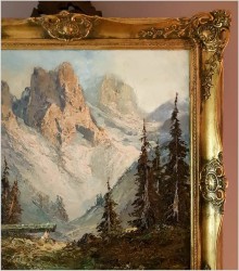 Technika szpachlowa! Latemargruppe - Weisshorn - Herbert Uerpmann (Barmen 1911-1996 Düsseldorf)