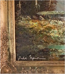 Technika szpachlowa! Latemargruppe - Weisshorn - Herbert Uerpmann (Barmen 1911-1996 Düsseldorf)