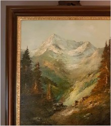 Technika szpachlowa! Weisshorn - Herbert Uerpmann (Barmen 1911-1996 Düsseldorf)