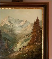 Technika szpachlowa! Weisshorn - Herbert Uerpmann (Barmen 1911-1996 Düsseldorf)