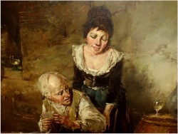 POZYCJA GODNA POLECANIA! GRA W KARTY - DICKMEIS GERHARD (Heinsberg 1918 – 1978 Jülich)