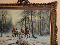 PRZEJAŻDŻKA SANIAMI ZIMĄ - HEINZ STIENEN *1918 DRESDEN