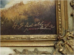 SALONOWY ZIMOWY KRAJOBRAZ - HELMUT STADELHOFER (1914- 1979)