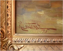 Wyjątkowa Pozycja! Wnętrze Biblioteki w Porannym Świetle - Richard Léon LEUTENEZ (1881-1963)