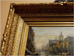 PAŁACOWE MALARSTWO! ANSICHT VON ANTWERPEN - MAX GAISSER (AUGSBURG 1857-1922 MUNICH)