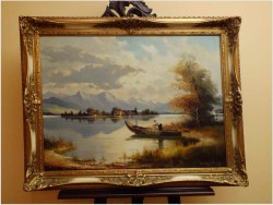 PIĘKNE JEZIORO CHIEMSEE ~ HELMUT STADELHOFER (1914- 1979)