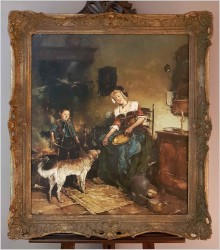 GOSPOSIA I CHŁOPIEC Z PSEM - DICKMEIS GERHARD (1918 – 1978)