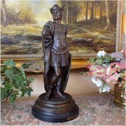 POLECAMY ANTYK! LEGIONISTA RZYMSKI, DUŻA FIGURA ~ ERNEST JUSTIN FERRAND, 1846-1932