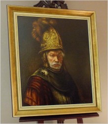 Zobacz obraz ! Człowiek w złotym hełmie, kopia w/g Rembrandt van Rijn