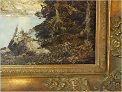 RARYTAS!!! SILVAPLANERSEE. OLEJ, SZPACHLA - ORYG. HERBERT UERPMANN (1911-1996)