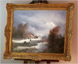 3. Pejzaż Zimowy ze Sztafażem - Herbert Pickenhagen *1920