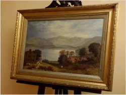 ROMANTYCZNY KRAJOBRAZ - John LANGSTAFFE (British,1849-1912) No:2