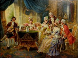 Polecamy! Scena Rokoko - Stephan Sedláček (1868-1936 Wien)