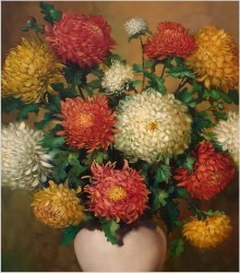 Chryzantemy - Helmuth Andreas Volkwein (1920 - 2004)