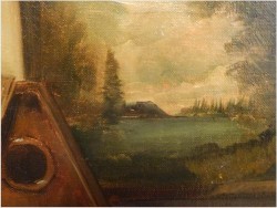 MALARSTWO RODZAJOWE! GEMÜTLICHE RUNDE - (Claüs BERNER XIX/XXw.) München