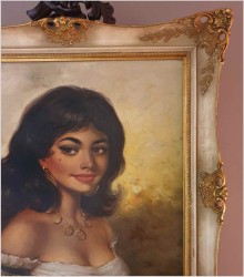 Polecamy! Piękny portret Hiszpanki - Rudolf Otto Franke (1926 - 1992)