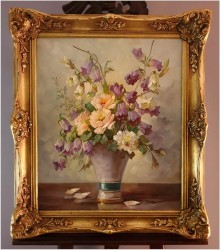 Kompozycja kwiatów w wazonie - Hedwig Petermann *1877