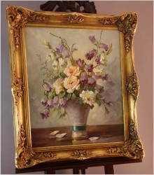 Kompozycja kwiatów w wazonie - Hedwig Petermann *1877