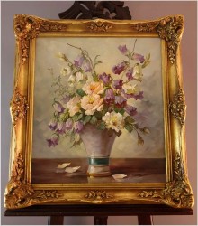 Kompozycja kwiatów w wazonie - Hedwig Petermann *1877