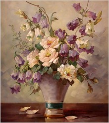 Kompozycja kwiatów w wazonie - Hedwig Petermann *1877