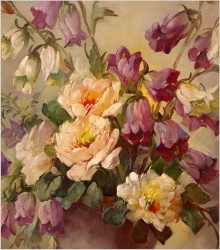 Kompozycja kwiatów w wazonie - Hedwig Petermann *1877