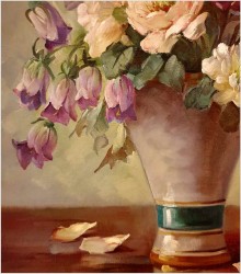 Kompozycja kwiatów w wazonie - Hedwig Petermann *1877