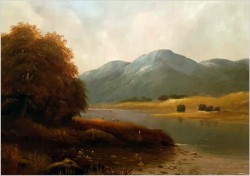 Krajobraz Sygnowany i Datowany 1883 rok