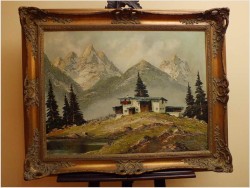 POLECAMY! KRAJOBRAZ ALPEJSKI -  WOLFGANG HEINZ UNGER *1929