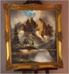 Realistyczny masyw górski. Gebirge Monte Christo -  J.E. Lemke *1916