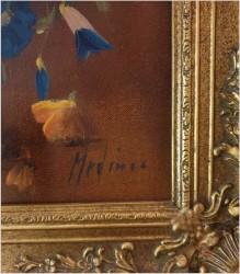 Pałacowe malarstwo! Kwiaty w wazonie - Medina Louisa *1911