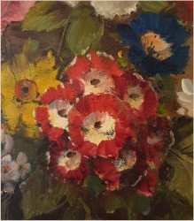 Pałacowe malarstwo! Kwiaty w wazonie - Medina Louisa *1911