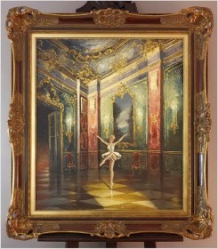 Pałacowe malarstwo! Baletnica w Sali Rokoko -Heinz Ludwig Münnich *1921