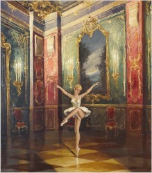 Pałacowe malarstwo! Baletnica w Sali Rokoko -Heinz Ludwig Münnich *1921