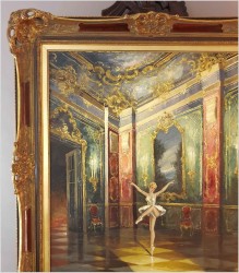 Pałacowe malarstwo! Baletnica w Sali Rokoko -Heinz Ludwig Münnich *1921