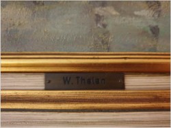 Śródziemnomorskie miasteczko z łodziami - Wilhelm Thelen (1917-1985)