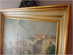 Śródziemnomorskie miasteczko z łodziami - Wilhelm Thelen (1917-1985)