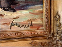 Rarytas! U kowala, malarstwo rodzajowe - Harry Haerendel (1896 - 1991)