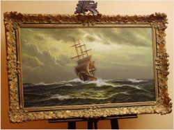 PAŁACOWE MALARSTWO MARYNISTYCZNE - ERNST ALSEN (1920 - 1989)