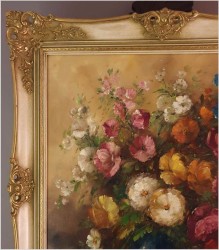 Pałacowe kwiaty w wazonie - Louisa Medina (ur. 1911 Padwa)