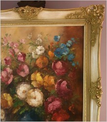 Pałacowe kwiaty w wazonie - Louisa Medina (ur. 1911 Padwa)