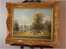 Pałacowa rama! Scena Parkowa Rokoko - Herbert Isenberg *1930